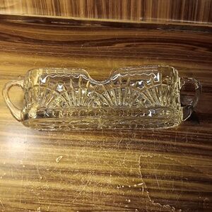 Godinger pressed glass knife holder